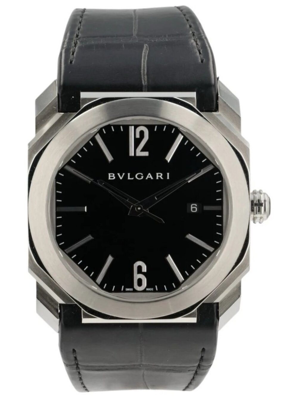 Bulgari Octo Black Dial Stainless Steel 41mm Automatic Movement Mens BGO 41 S